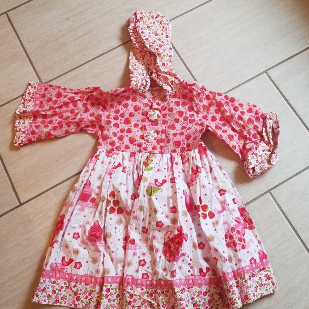 Jelly the Pug Strawberry Dress